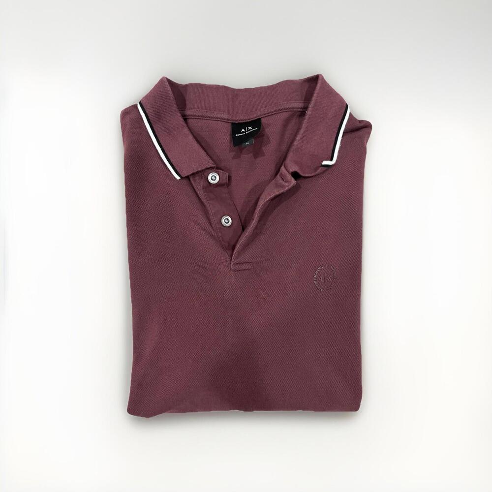 ARMANI EXCHANGE MENS PURPLE POLO SHIRT SIZE XL GREAT CONDITION!